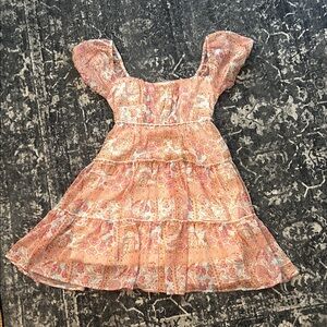 Altar'd State Peach Floral Women’s Dress